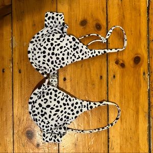 SHEIN underwire bikini top - cow print.